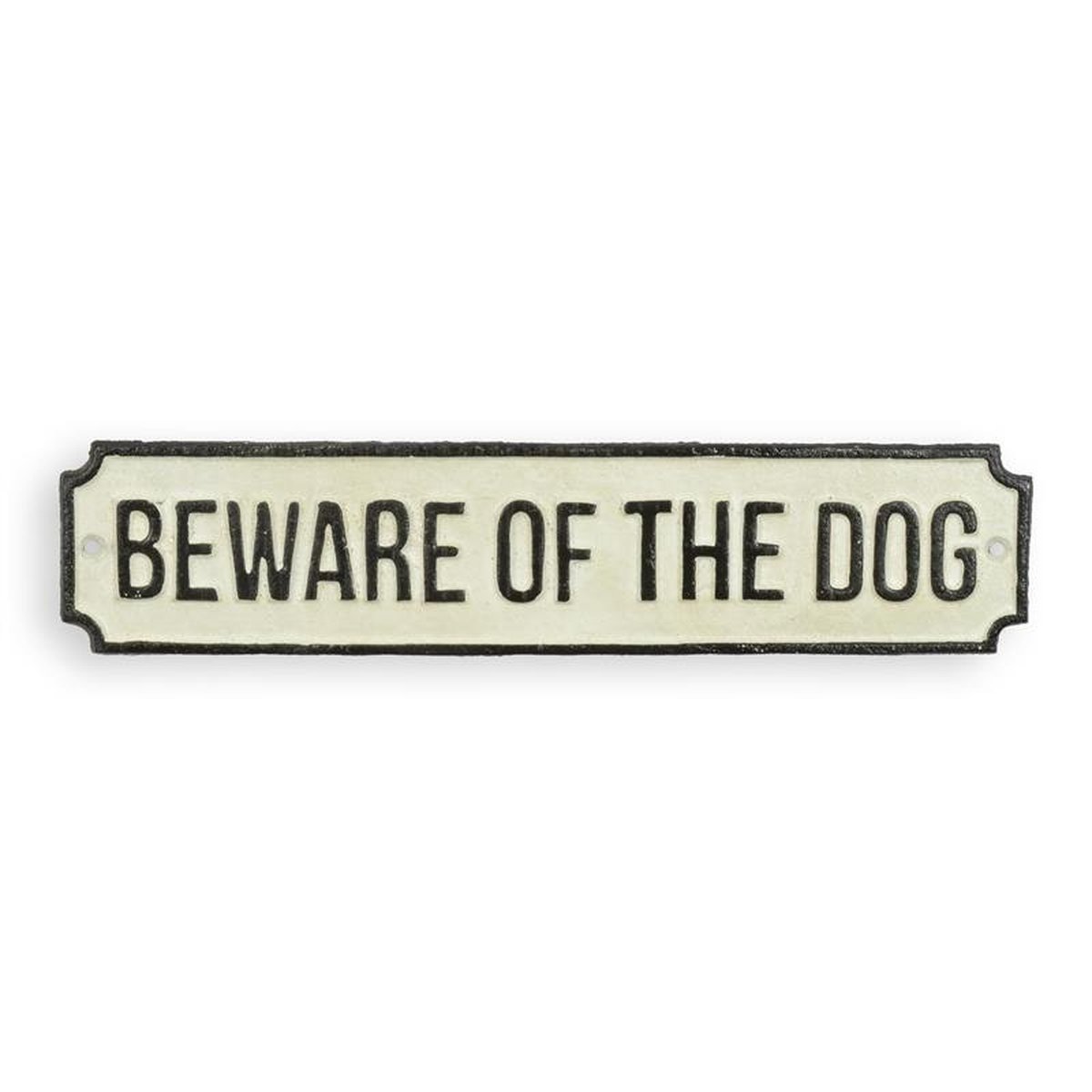 A Cast Iron Beware of the Dog" Plaque"