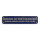 A CAST IRON BEWARE OF THE TEENAGER..." PLAQUE"