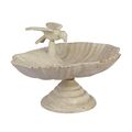 A CAST IRON BIRD BATH