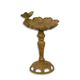 A CAST IRON BIRD BATH ON STAND