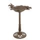 A CAST IRON BIRD BATH