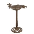 A CAST IRON BIRD BATH