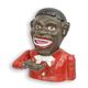 A CAST IRON BLACK MAN MECHANICAL BANK