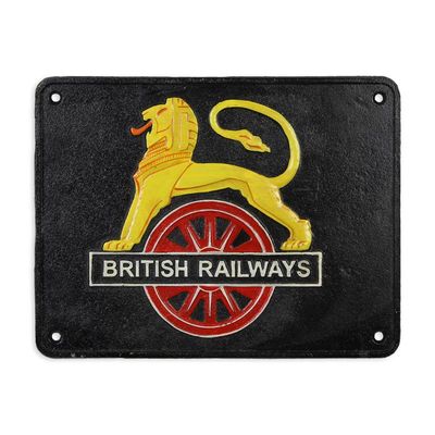 A CAST IRON BRITISH RAILWAYS" PLAQUE"