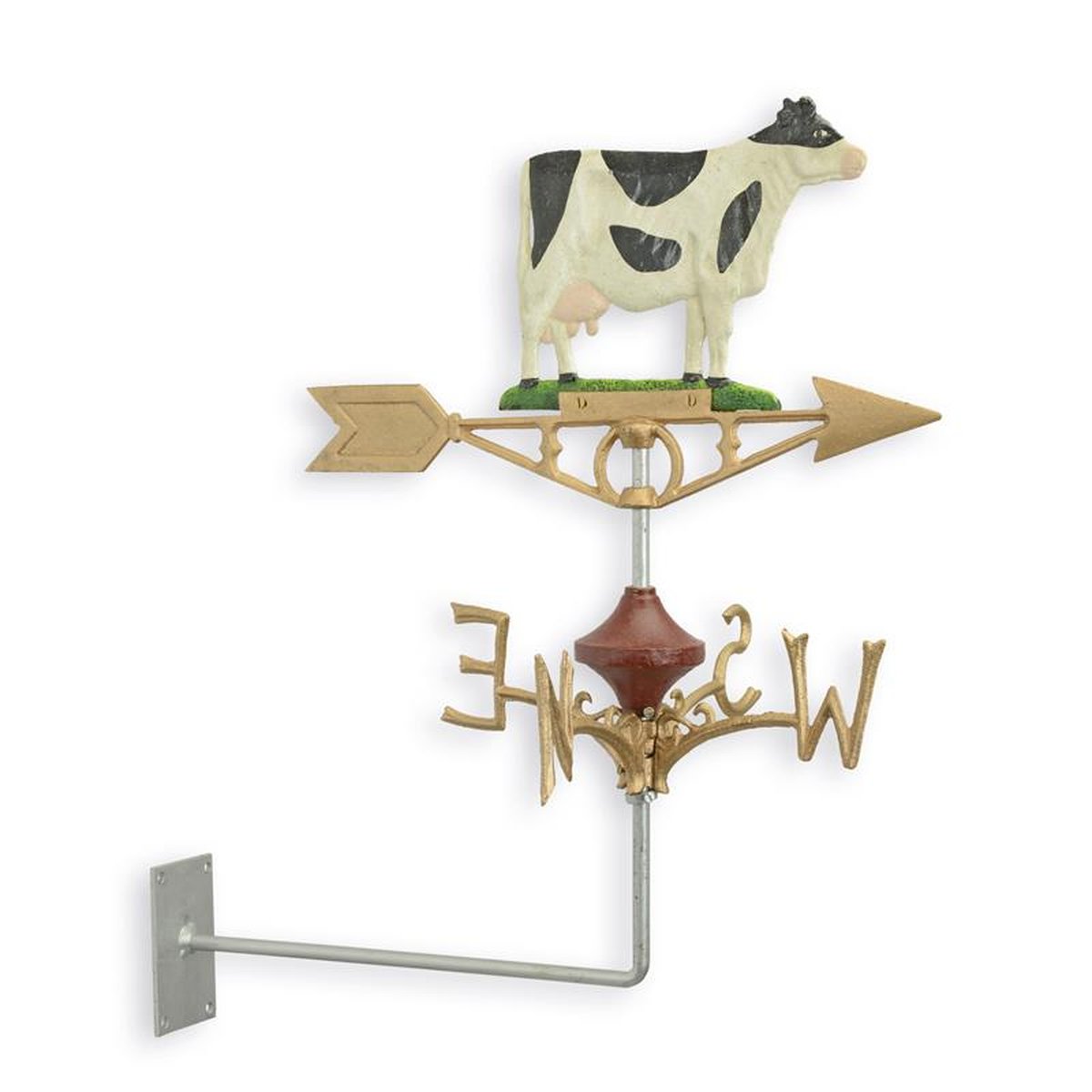 A CAST IRON COW WEATHERVANE