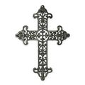 A CAST IRON CROSS WALL HANGING