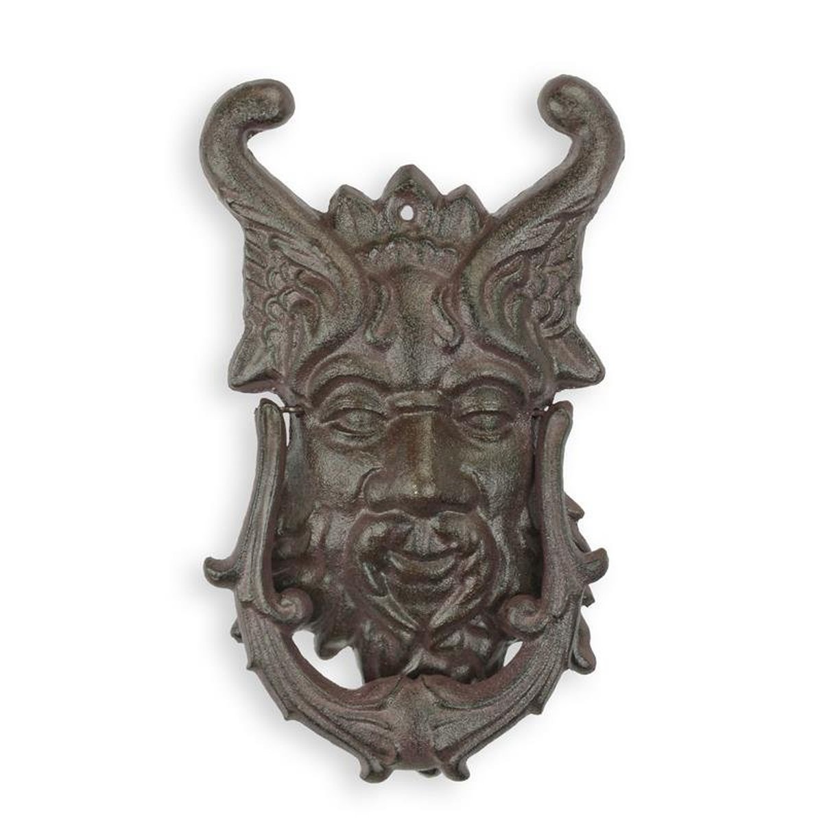 A Cast Iron Devil Face Door Knocker
