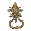 A CAST IRON DOOR KNOCKER - BRONZE COLOUR