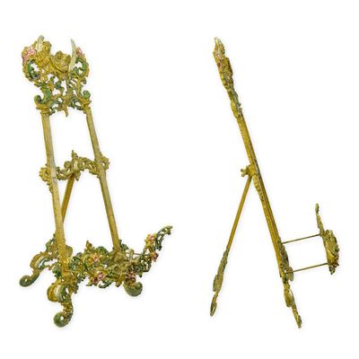 A CAST IRON EASEL