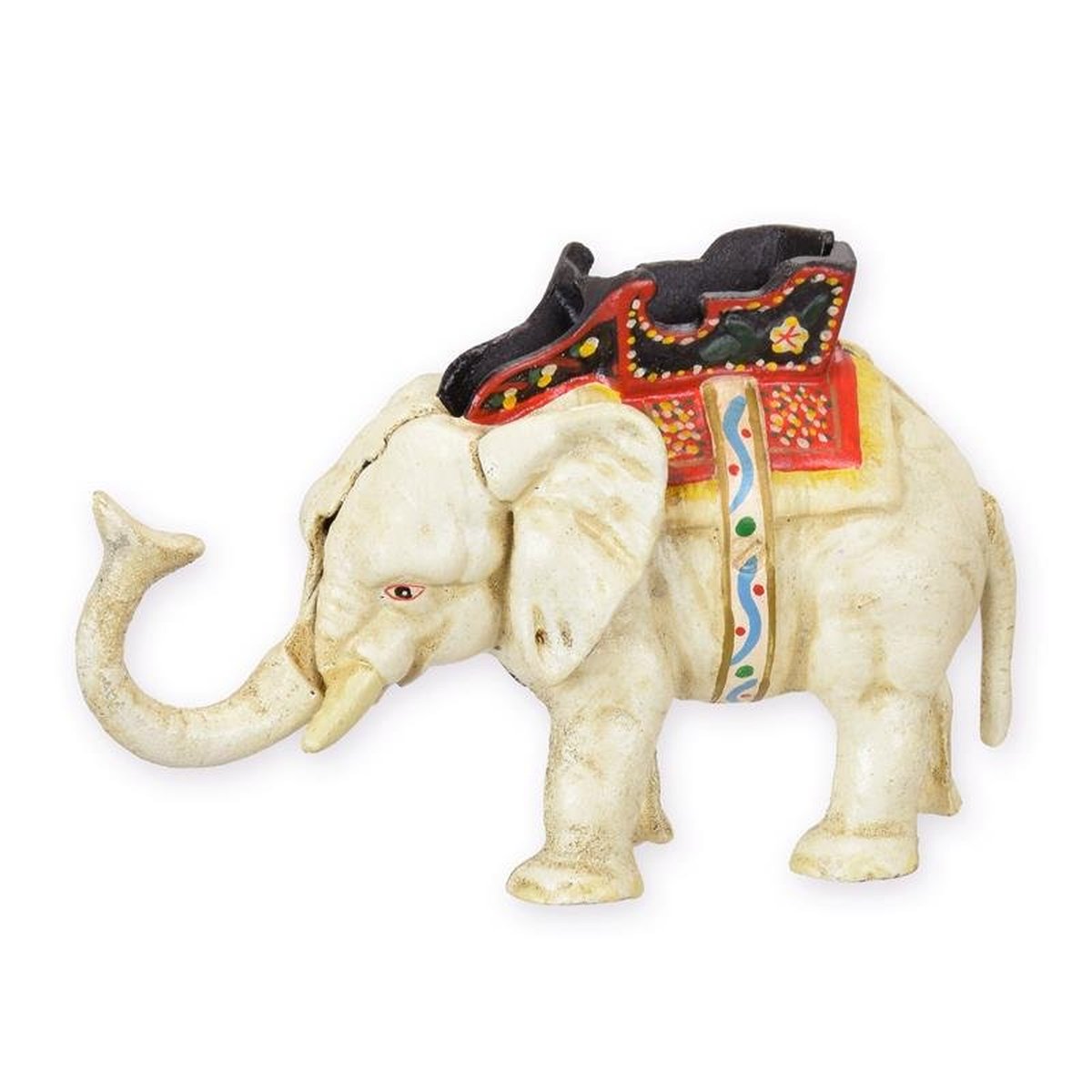 A CAST IRON ELEPHANT BANK