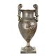 A CAST IRON EMPIRE-STYLE VASE - BRONZE FINISH