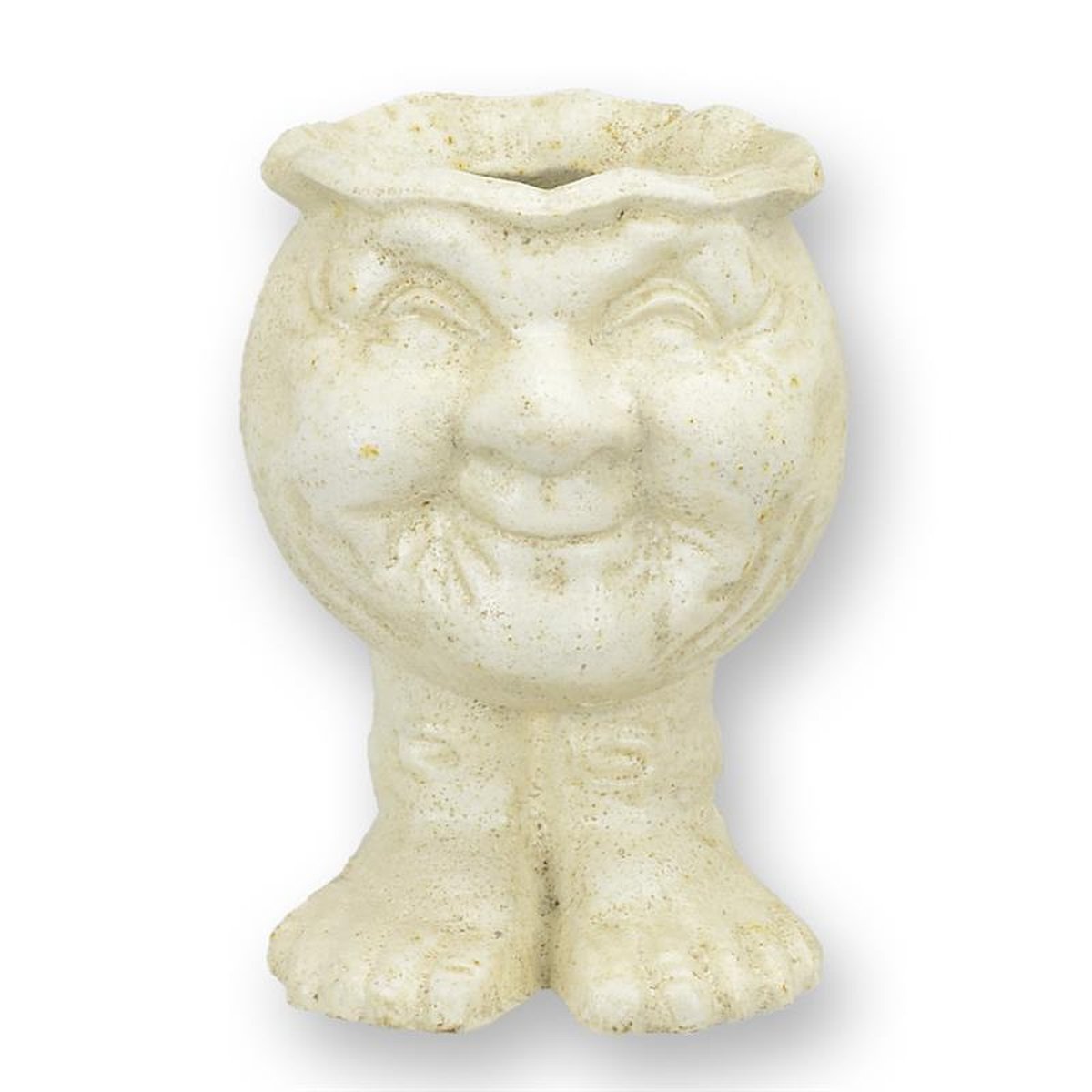 A CAST IRON FACE PLANTER