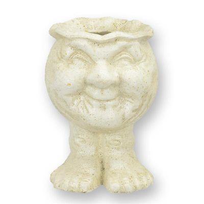 A CAST IRON FACE PLANTER