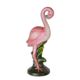 A CAST IRON FIGURINE OF A FLAMINGO