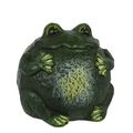 A CAST IRON FIGURINE OF A FROG