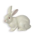 A CAST IRON FIGURINE OF A RABBIT