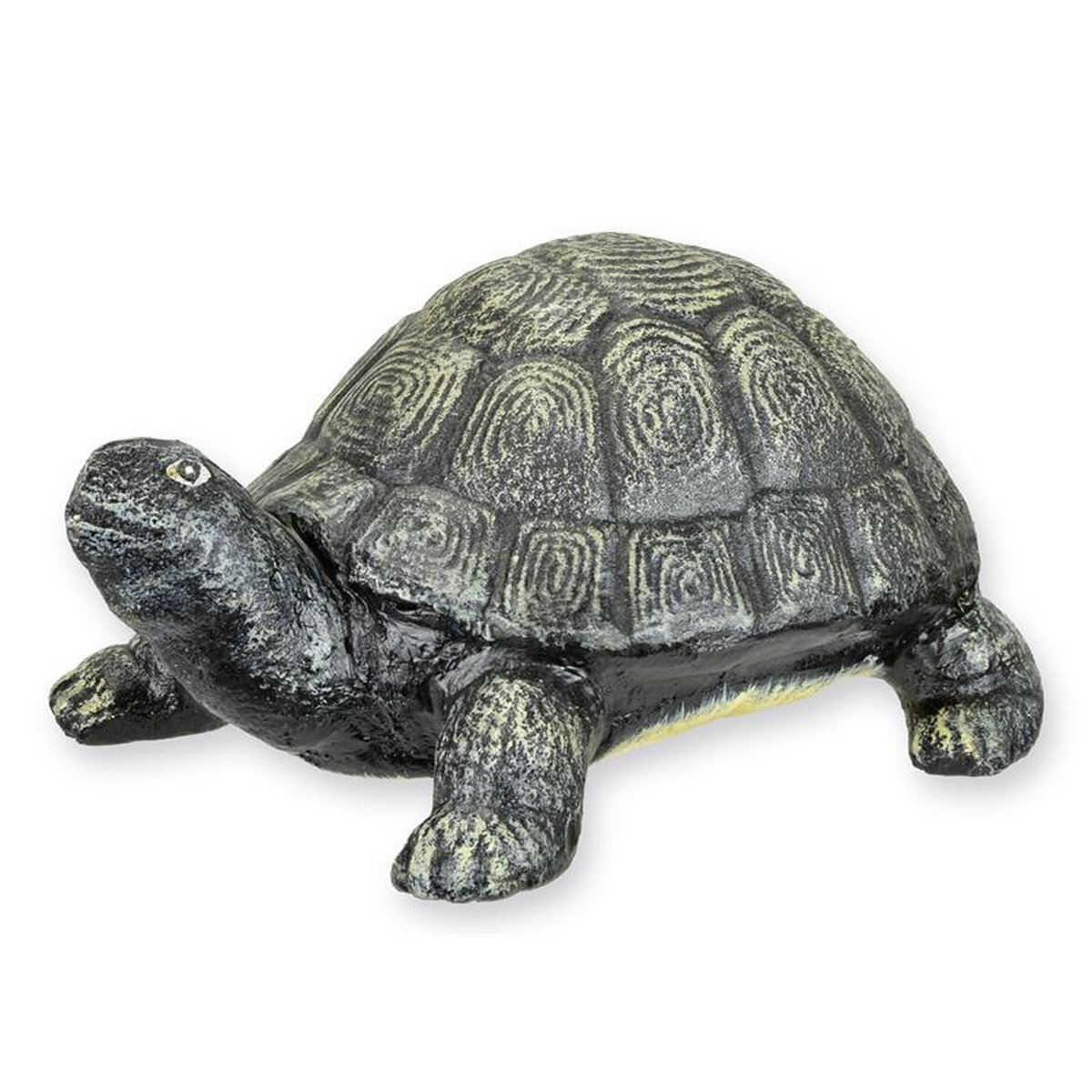 A CAST IRON FIGURINE OF A TORTOISE