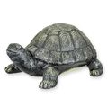 A CAST IRON FIGURINE OF A TORTOISE