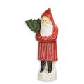 A CAST IRON FIGURINE OF SANTA CLAUS