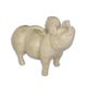 A CAST IRON FLYING PIG BANK, WHITE