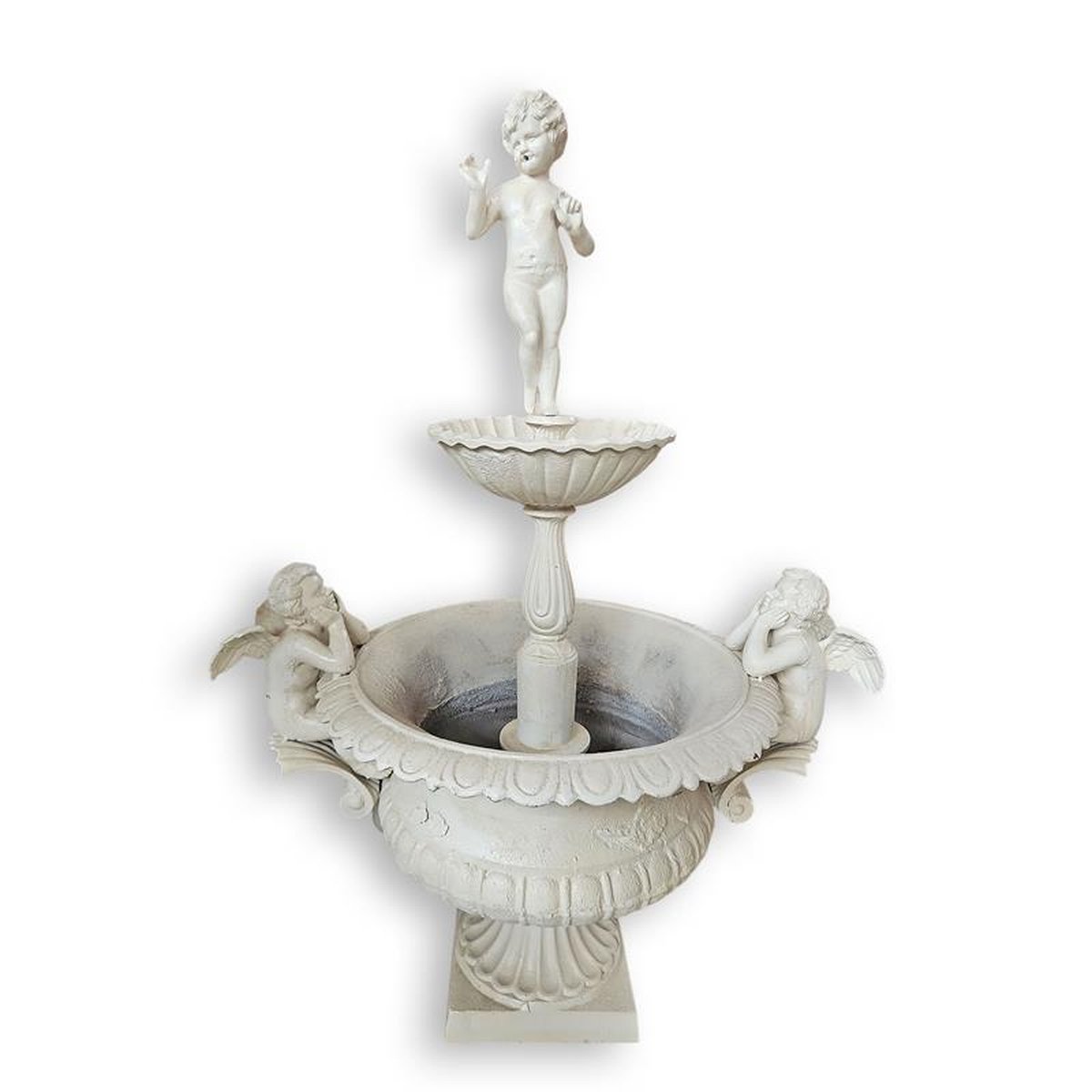 A CAST IRON FOUNTAIN