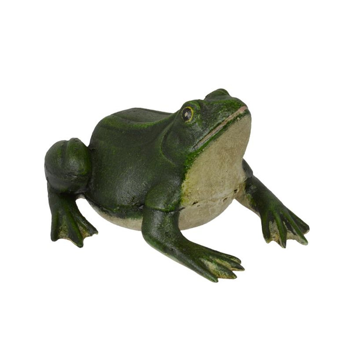 A CAST IRON FROG DOORSTOPPER