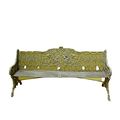 A CAST IRON GARDEN BENCH