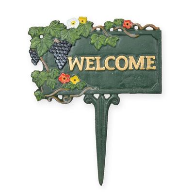 A CAST IRON GARDEN STAKE