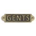 A CAST IRON GENTS" PLAQUE"