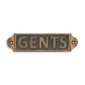 A CAST IRON GENTS" PLAQUE"