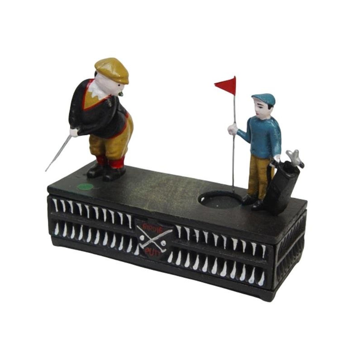 A Cast Iron Golfer Mechanical Bank