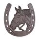 A CAST IRON HORSESHOE WALL DECO