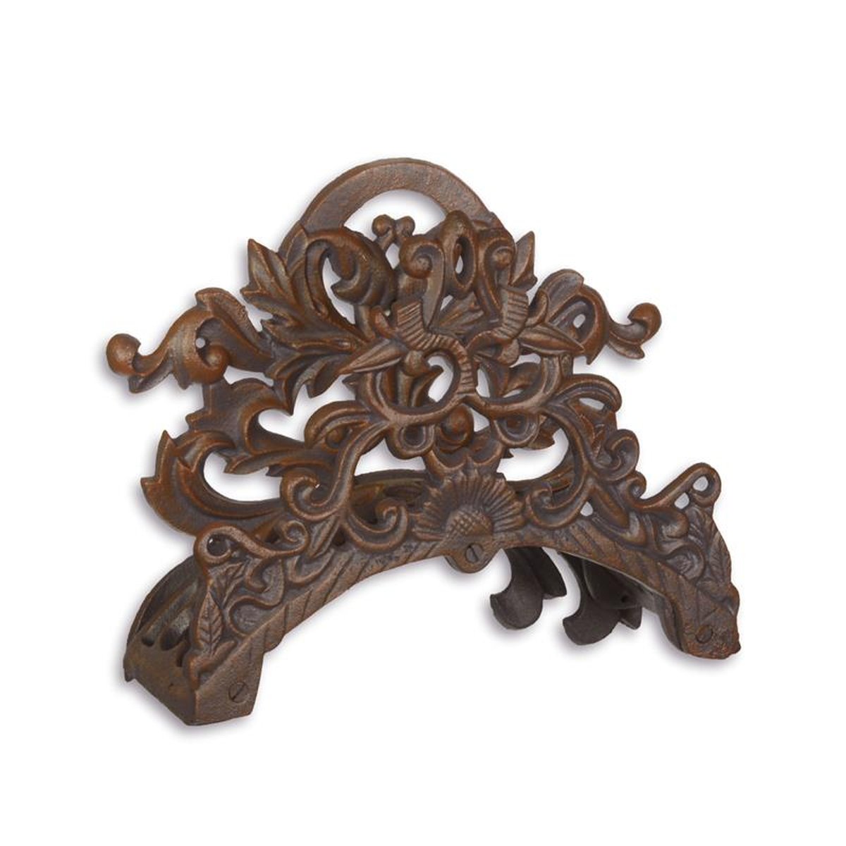 A CAST IRON HOSE HOLDER