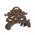 A CAST IRON HOSE HOLDER