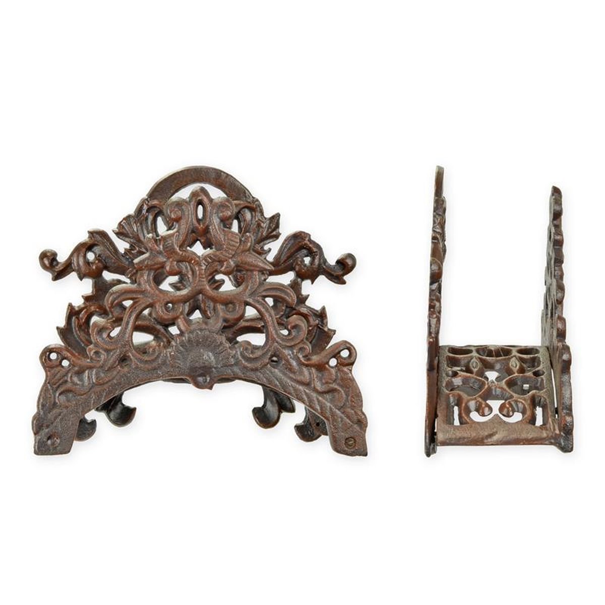 A CAST IRON HOSE HOLDER