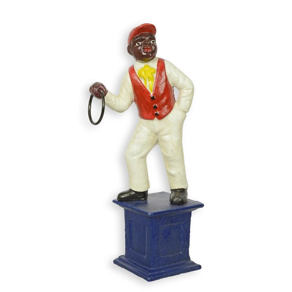 A CAST IRON JOCKO" STYLE HITCHING POST"