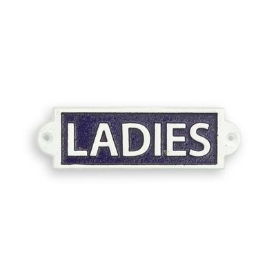A CAST IRON LADIES" PLAQUE"