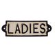 A CAST IRON LADIES" PLAQUE"