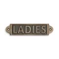 A CAST IRON LADIES" PLAQUE"