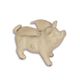 A CAST IRON MINI FLYING PIG BANK, WHITE