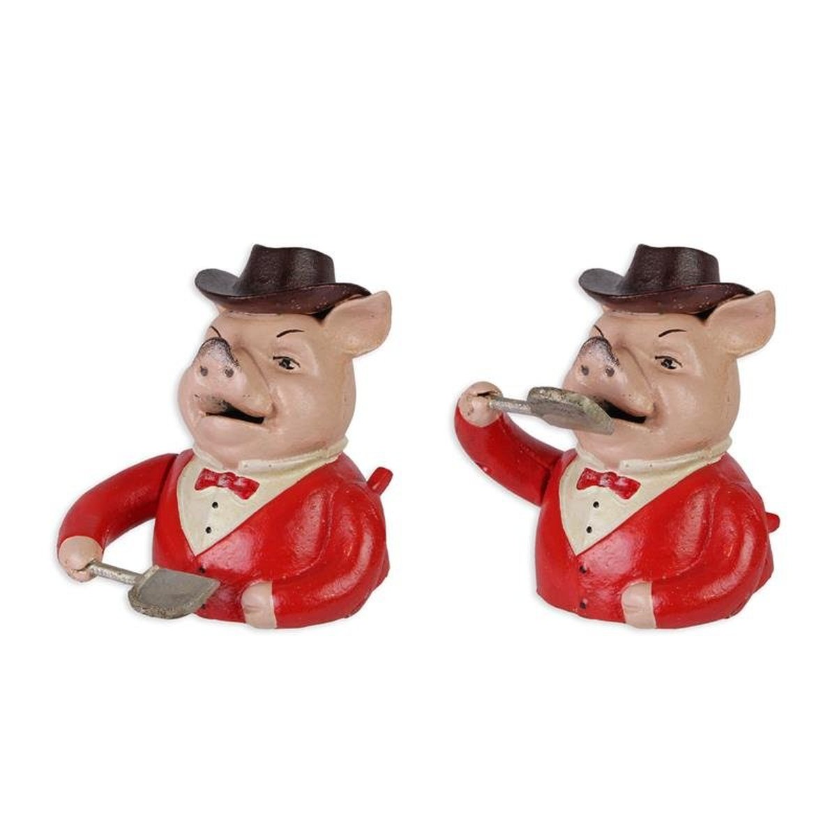 A Cast Iron Mister Pig Mechanical Bank