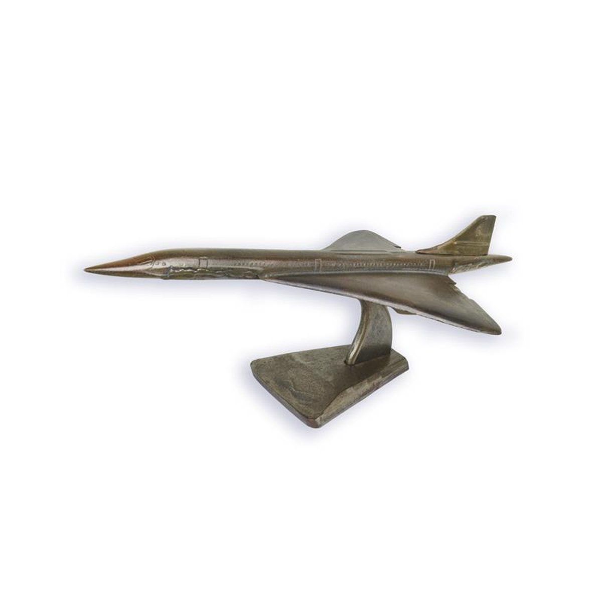 A CAST IRON MODEL OF THE CONCORDE
