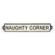 A CAST IRON NAUGHTY CORNER" PLAQUE"