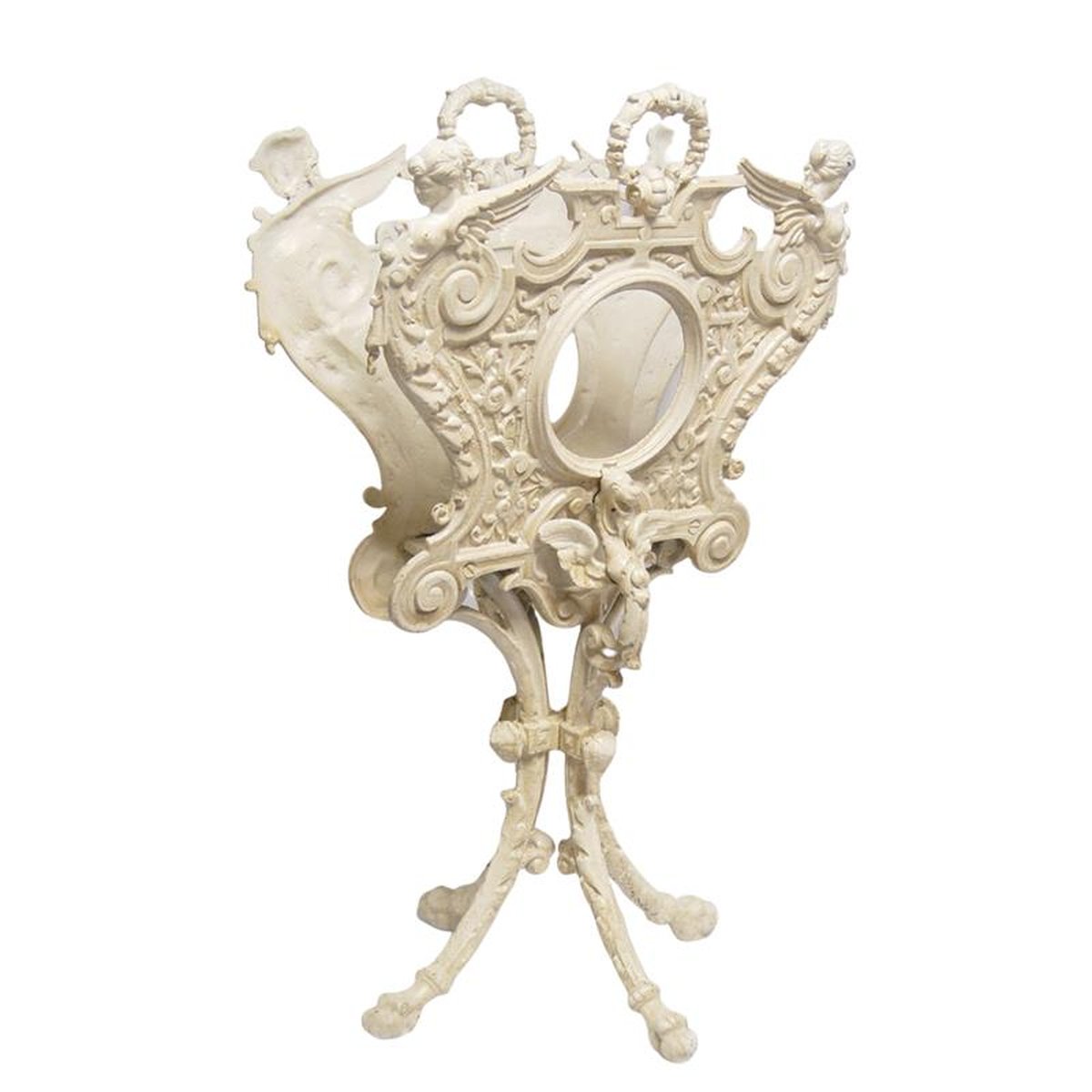 A CAST IRON NEWSPAPER STAND