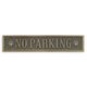A CAST IRON NO PARKING" PLAQUE"
