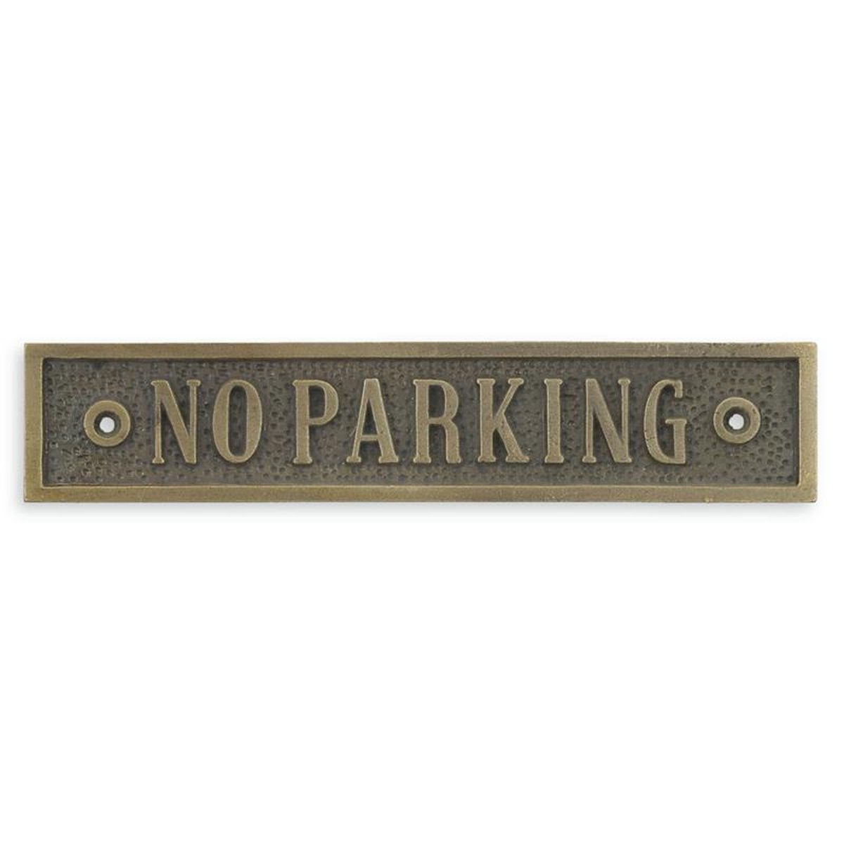 A CAST IRON NO PARKING" PLAQUE"