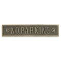 A CAST IRON NO PARKING" PLAQUE"