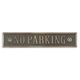 A CAST IRON NO PARKING" PLAQUE"