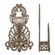 A CAST IRON ORNAMENTAL HOSE HOLDER
