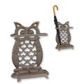 A CAST IRON OWL UMBRELLA STAND